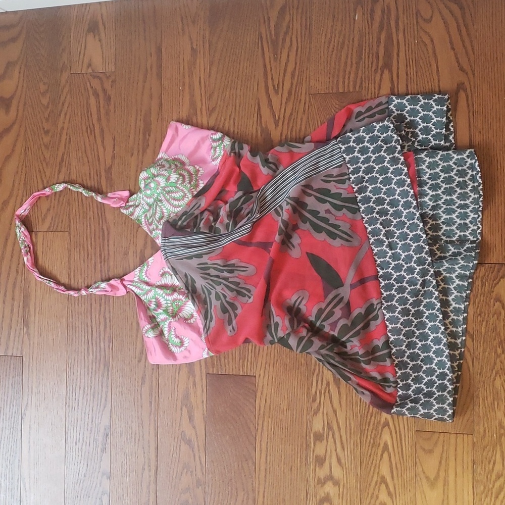 Vintage Floral Halter Top (Size 4)